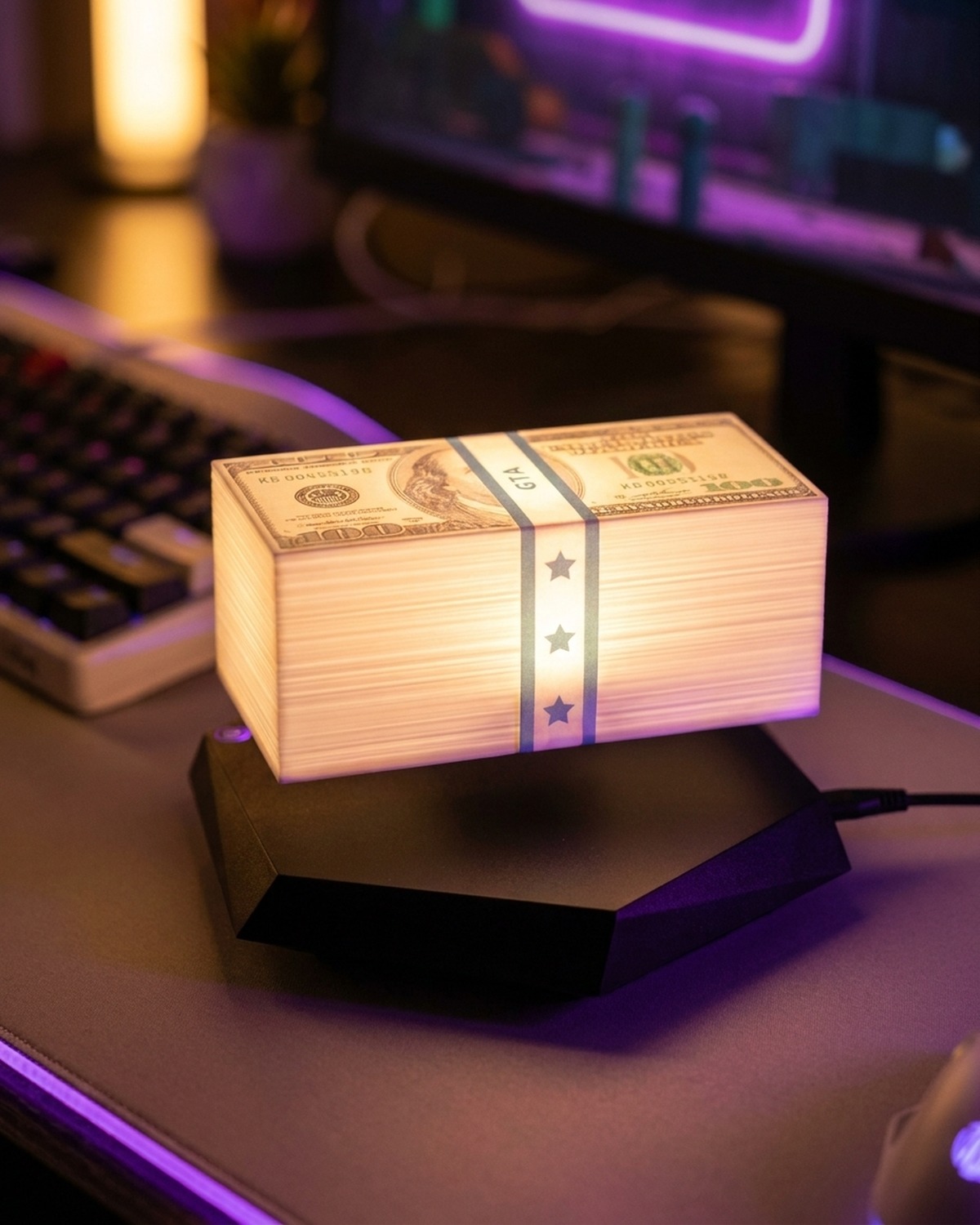 Levitating Money Lamp